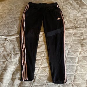 Adidas Climacool Soccer warm ups joggers black and pink Medium
